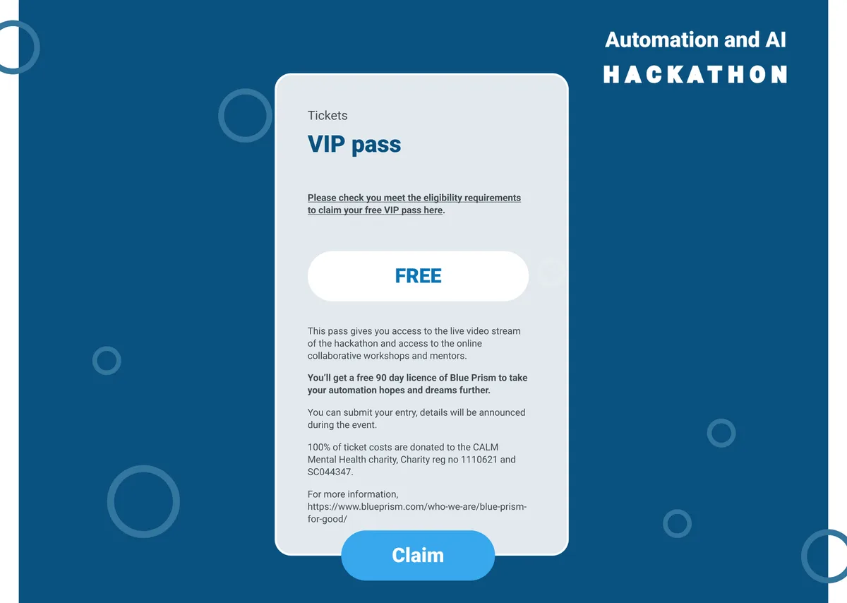 A free VIP pass for eligible delegates.